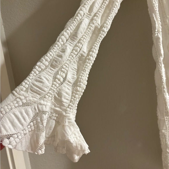 Free People Lace Tunic- White- Med - Picture 5 of 6
